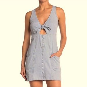 OBEY keyhole tie-front sundress